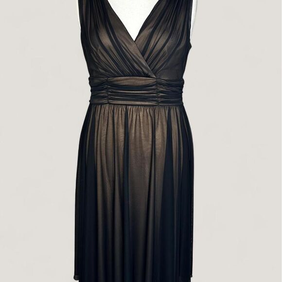 connected apparel Dresses & Skirts - Connected Women's Black and Brown Dress